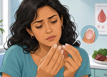 Unhas pálidas e em formato de colher não são só fragilidade: podem ser um sinal de anemia por falta de ferro