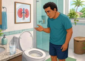 Urina espumosa persistente sem esforço físico intenso não é só concentração urinária, pode ser perda silenciosa de proteína pelos rins