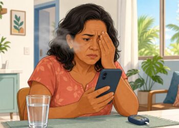 Visão embaçada que vai e volta durante o dia nem sempre é cansaço nos olhos: pode ser um sinal precoce de açúcar alto no sangue