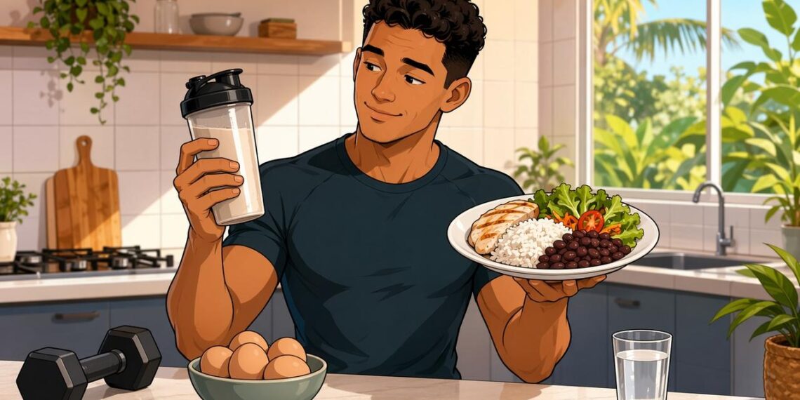 Whey protein ou proteína dos alimentos: qual é melhor para ganhar massa muscular e emagrecer