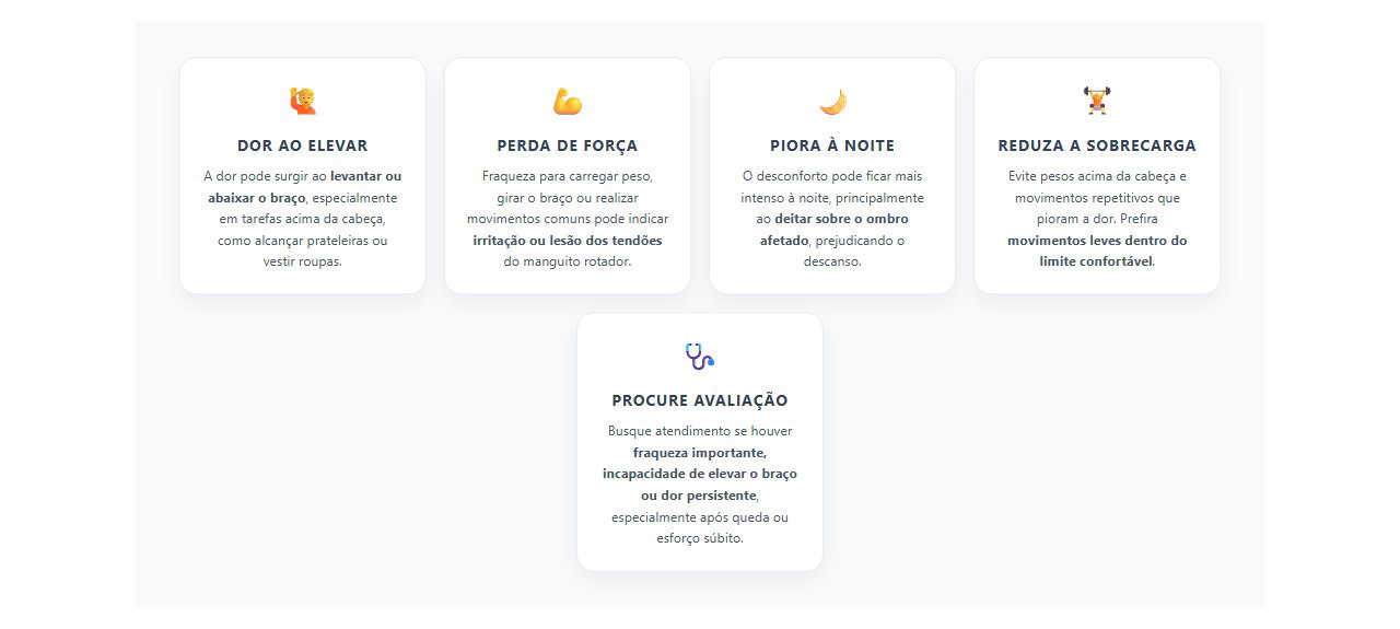 Dor no Ombro ao Levantar o Braço: 5 Sinais de Sobrecarga no Manguito Rotador