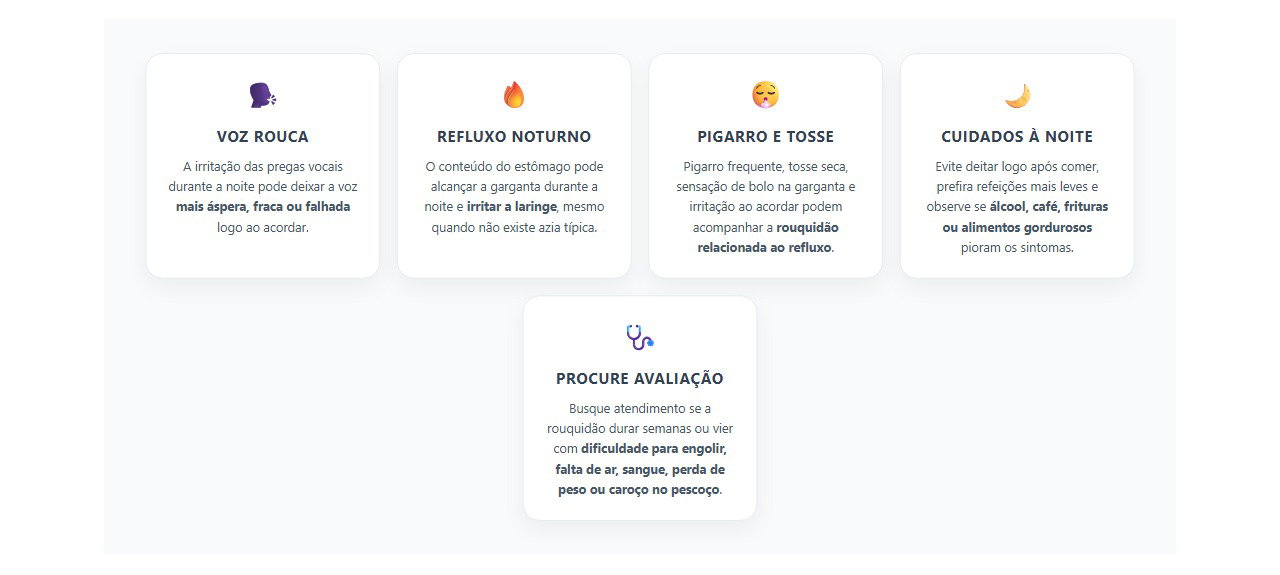 Rouquidão ao Acordar: 5 Sinais de Irritação da Garganta por Refluxo