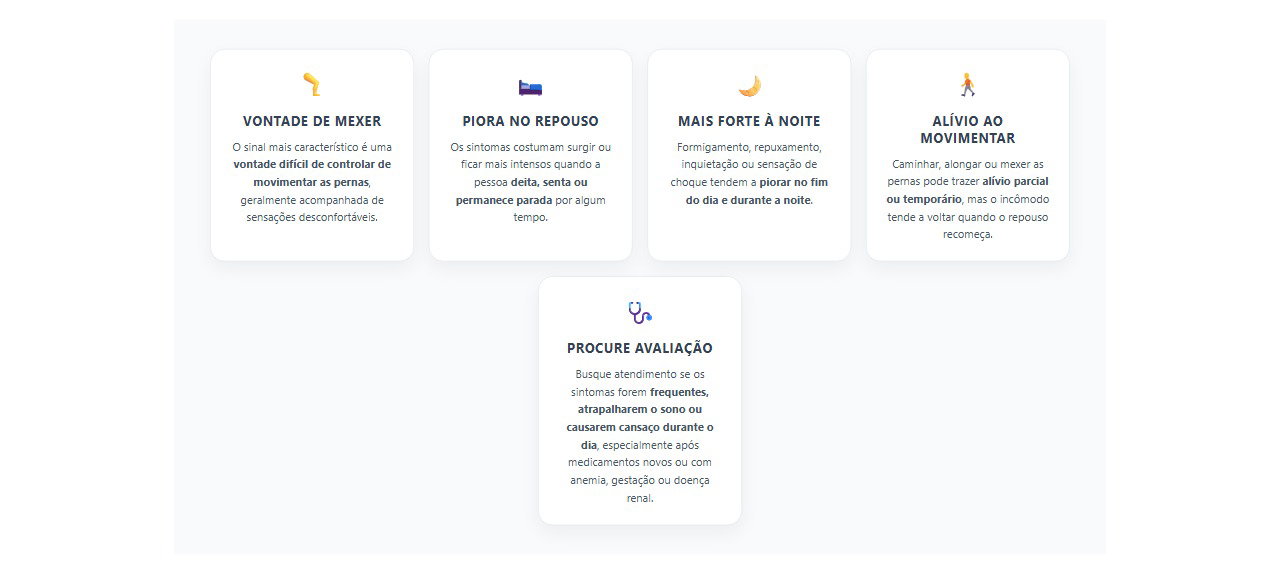 Pernas Inquietas à Noite: 5 Sinais Típicos da Síndrome das Pernas Inquietas