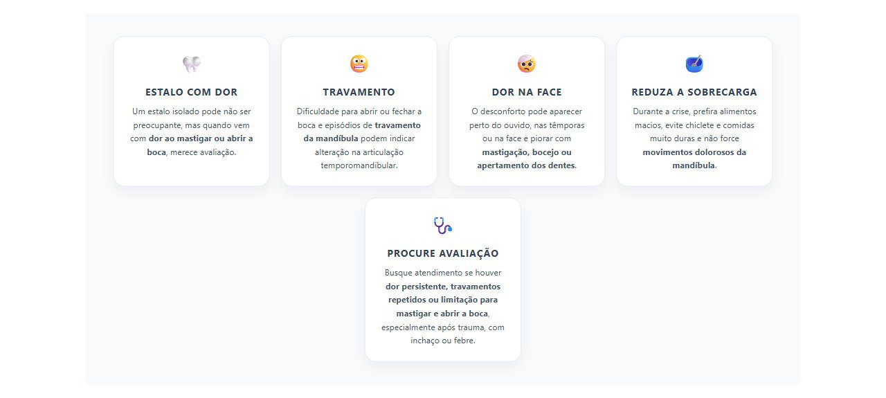 Mandíbula Estalando e Dolorida: 5 Sinais de Disfunção Temporomandibular