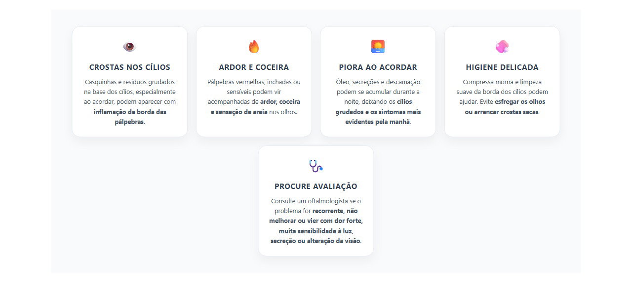 Crostas nos Cílios ao Acordar: 5 Sinais Comuns de Blefarite