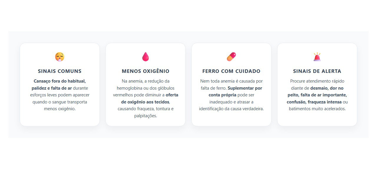 Cansaço, Palidez e Falta de Ar: Sinais que Podem Indicar Anemia