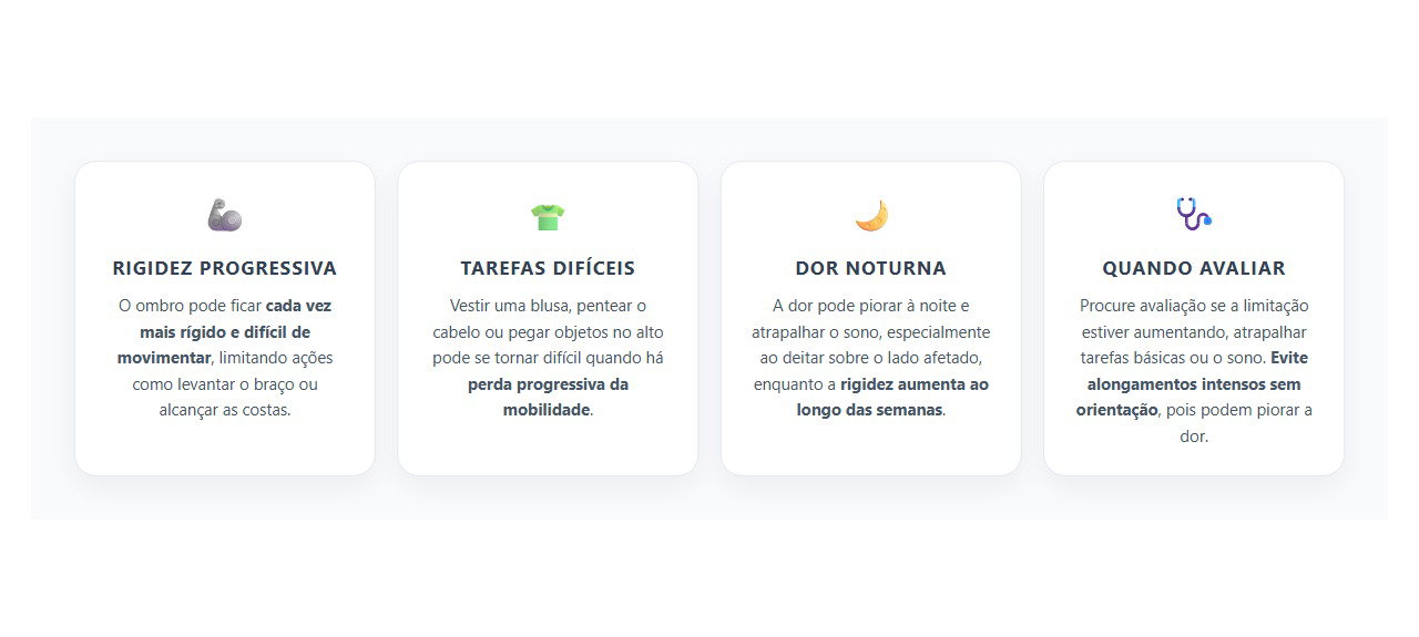 Ombro Duro e Dolorido: Sinais que Podem Indicar Capsulite Adesiva