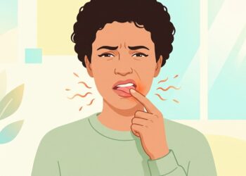 Queimação e alteração do paladar podem ocorrer mesmo quando não há feridas visíveis na boca.