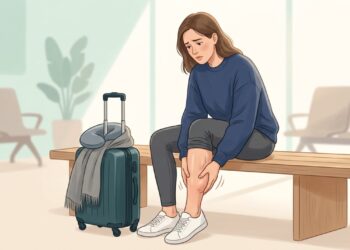 Inchaço em apenas uma panturrilha após viagem longa pode exigir avaliação médica.