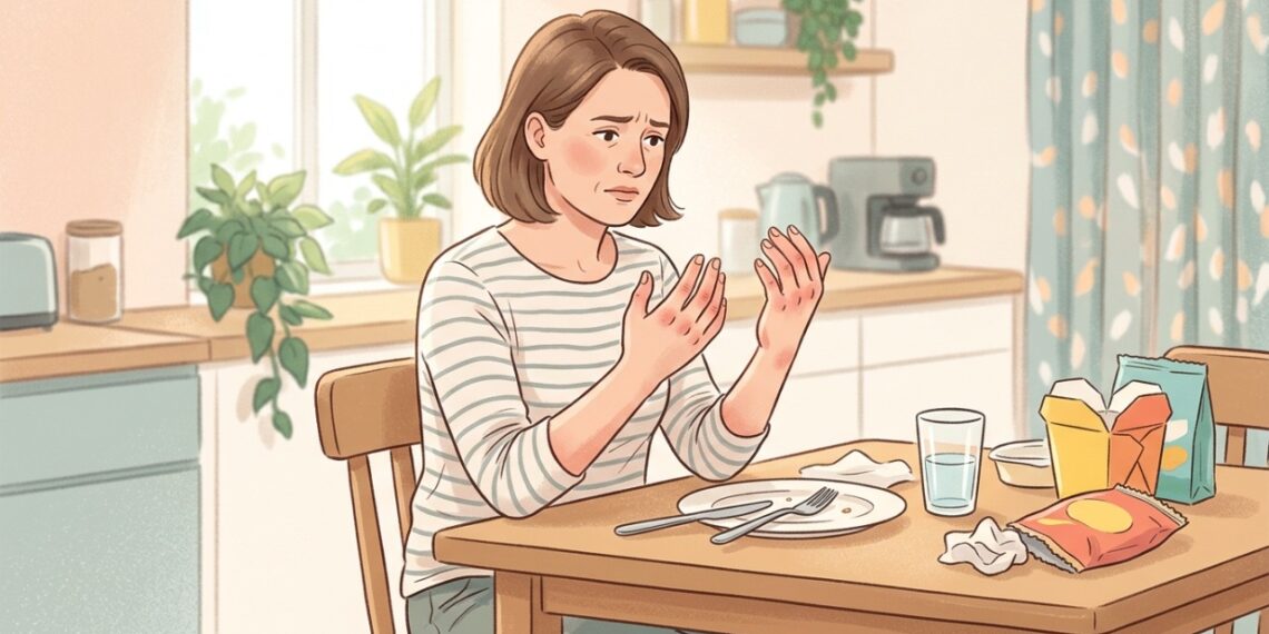 O excesso de sódio em comidas prontas pode favorecer inchaço e retenção de líquidos.