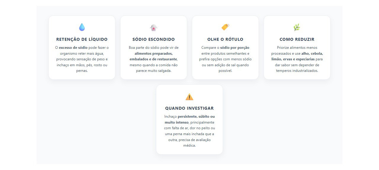 Inchaço Após Comida Pronta: O Excesso de Sódio Pode Ser o Motivo