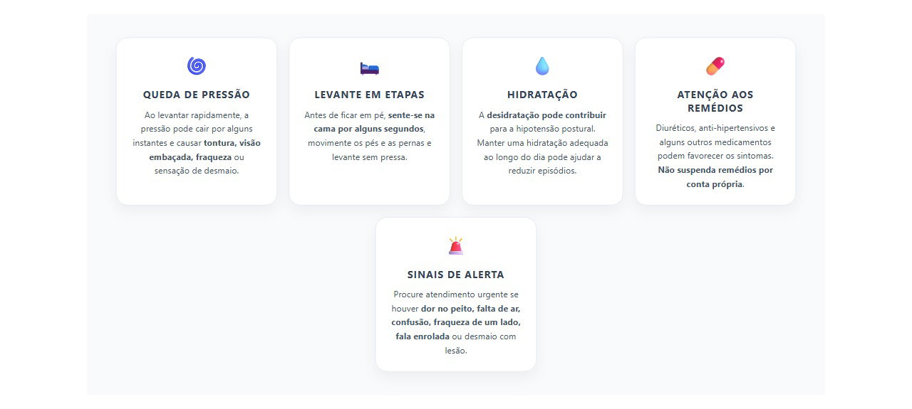 Tontura ao Levantar: Quando a Queda de Pressão Merece Atenção