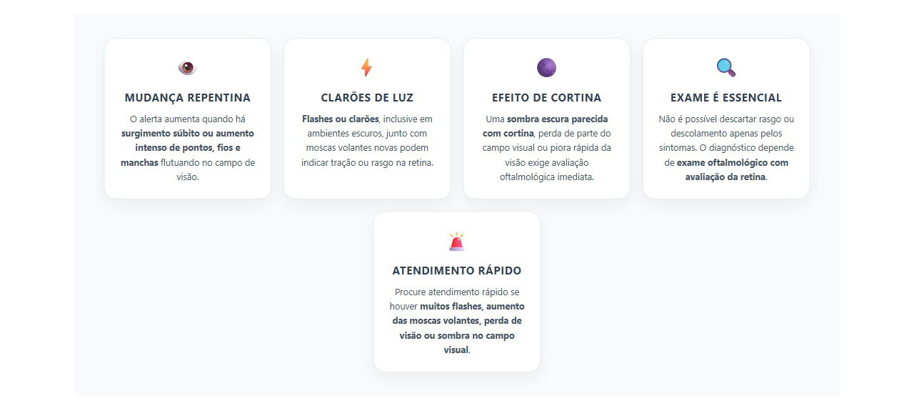 Moscas Volantes e Clarões: Sinais de Alerta para a Retina