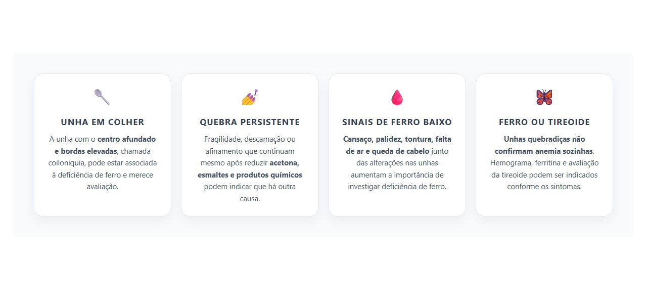 Unhas Quebradiças: 4 Sinais de que Pode Haver Falta de Ferro