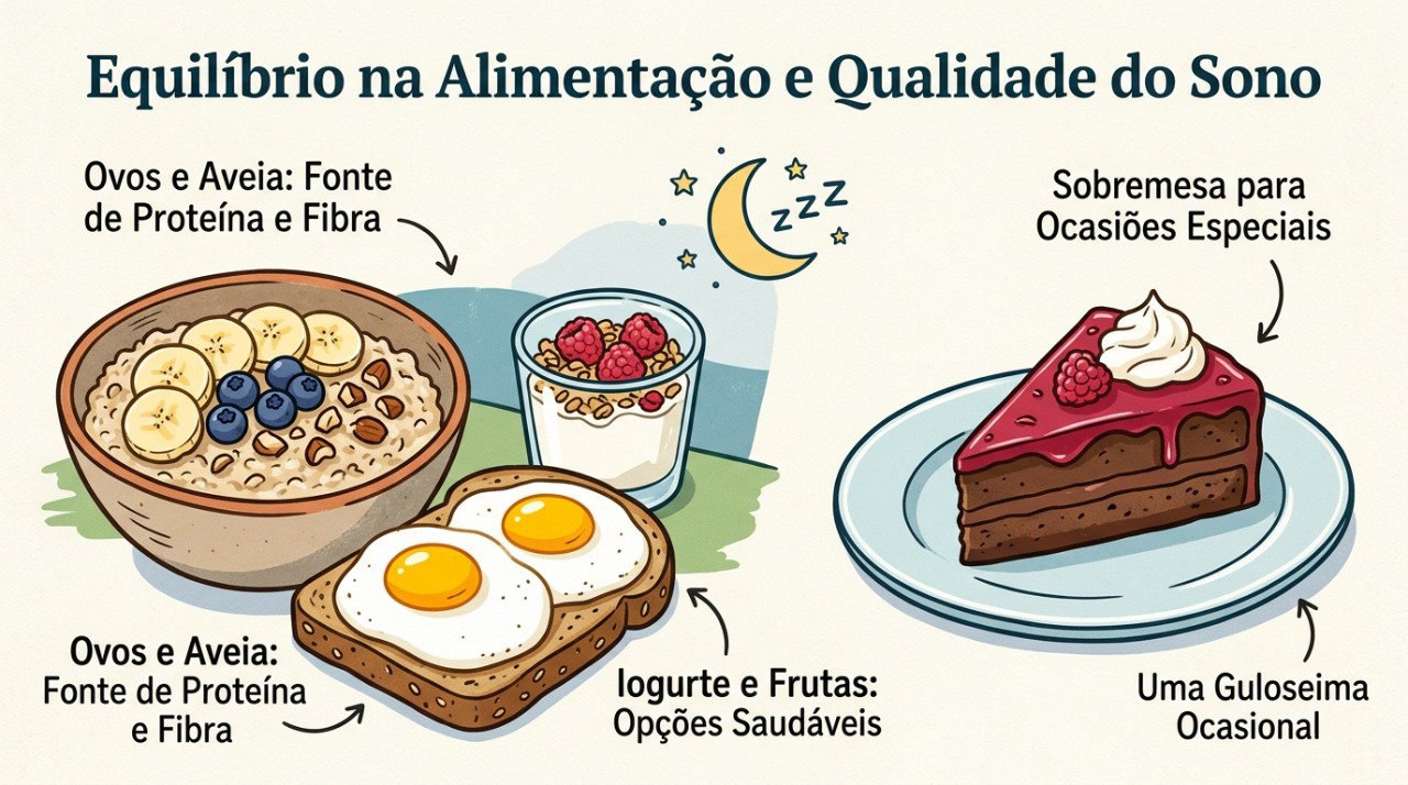 Sono adequado e refeições com proteínas e fibras podem ajudar a reduzir o desejo frequente por doces.