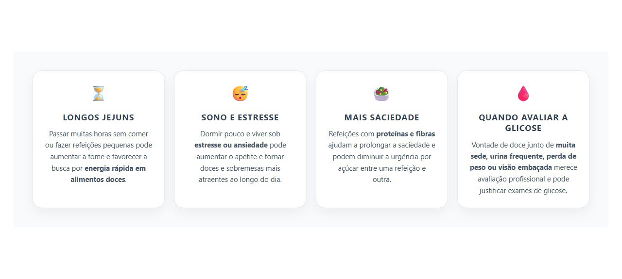 Vontade de Comer Doce Toda Hora: 4 Fatores que Podem Aumentar o Desejo