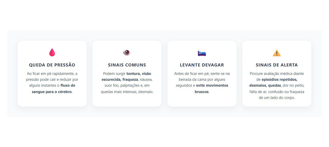 Tontura ao Levantar: Sinais, Causas e Como Evitar Quedas