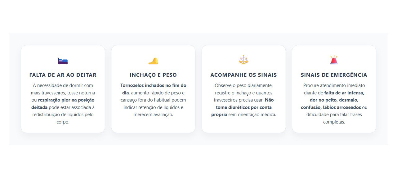 Falta de Ar ao Deitar e Tornozelos Inchados: 4 Sinais que Merecem Atenção
