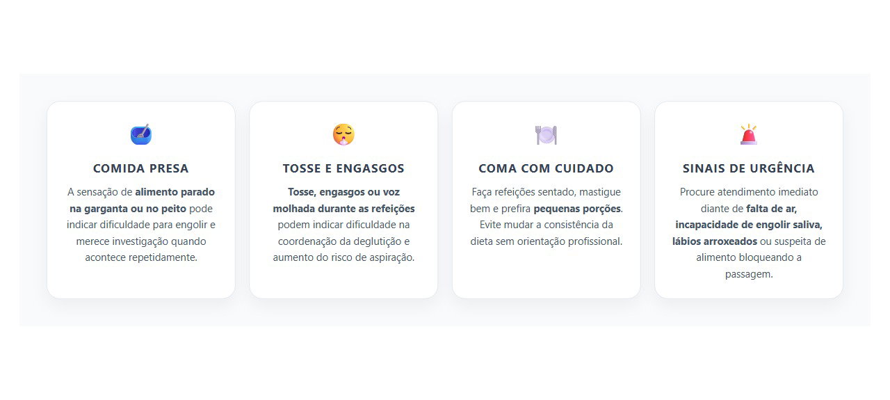 Comida Presa na Garganta ao Engolir: 4 Sinais que Merecem Atenção