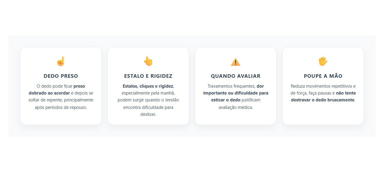 Dedo Travando ao Acordar: Sinais Típicos de Dedo em Gatilho