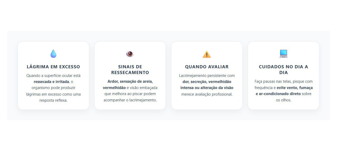 Olho Lacrimejando Demais: Pode Ser Sinal de Olho Seco