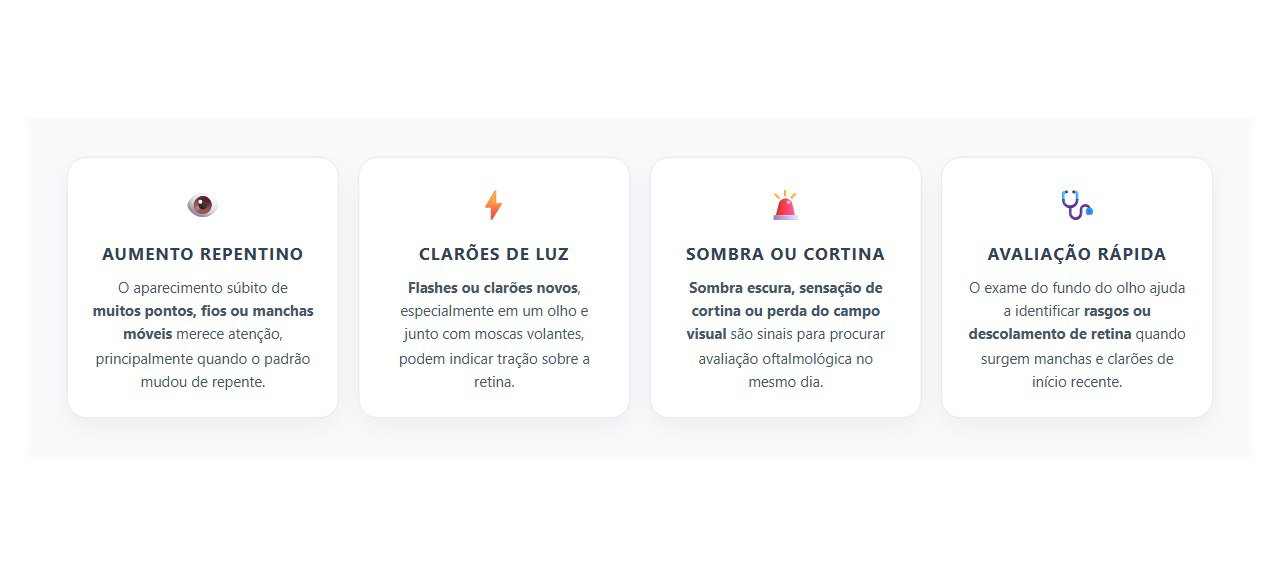 Moscas Volantes e Clarões: Sinais de Alerta para a Retina