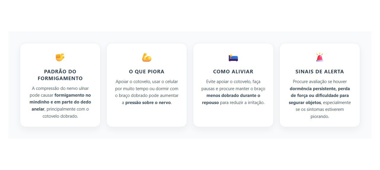 Formigamento no Mindinho: Sinais de Compressão do Nervo Ulnar no Cotovelo