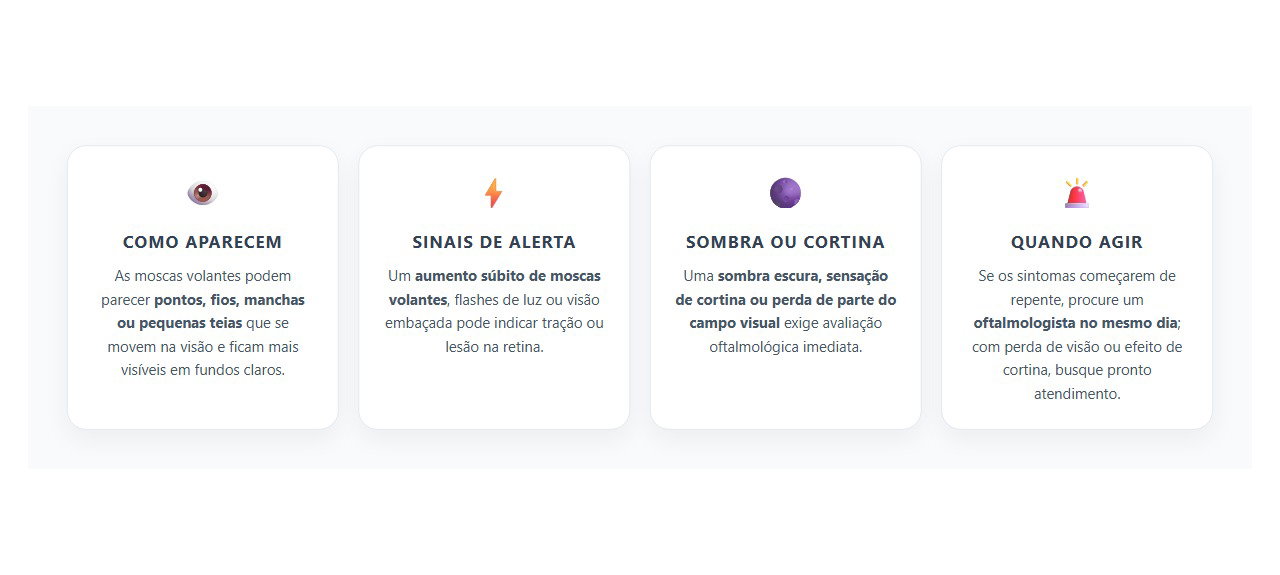 Moscas Volantes de Repente: Sinais de Alerta para a Retina