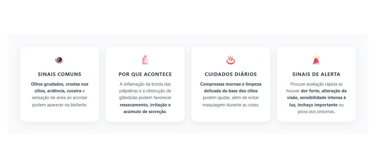 Olhos Grudados ao Acordar: Sinais de Blefarite e Cuidados com as Pálpebras