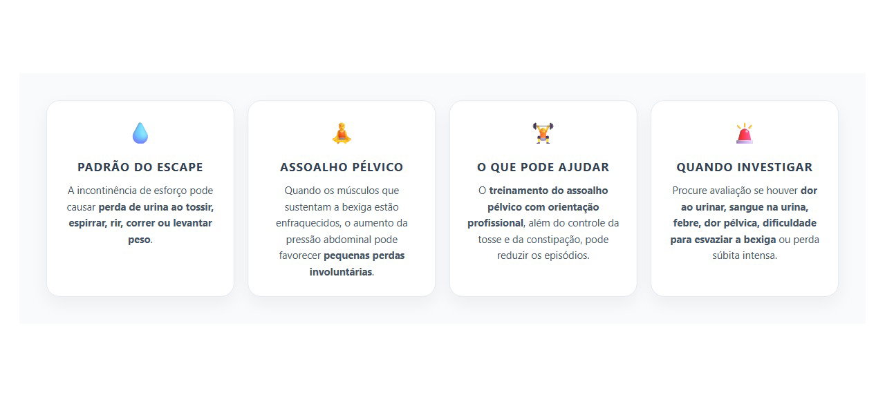 Escape de Urina ao Tossir ou Espirrar: Sinais de Incontinência de Esforço