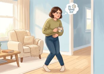 A cafeína pode aumentar a urgência e a frequência urinária em pessoas com a bexiga mais sensível.