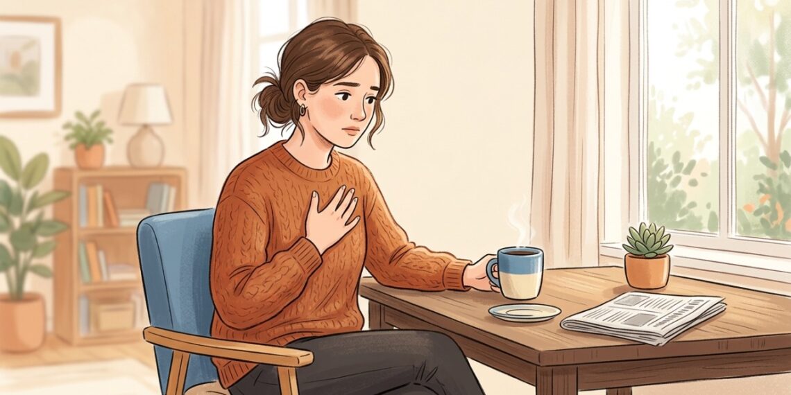 Café, falta de sono e estresse podem tornar os batimentos cardíacos mais perceptíveis.