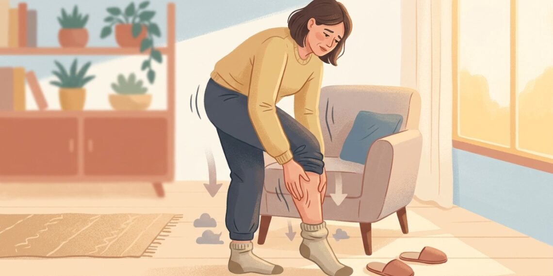 Pernas pesadas no fim do dia podem estar relacionadas à dificuldade do retorno do sangue pelas veias.