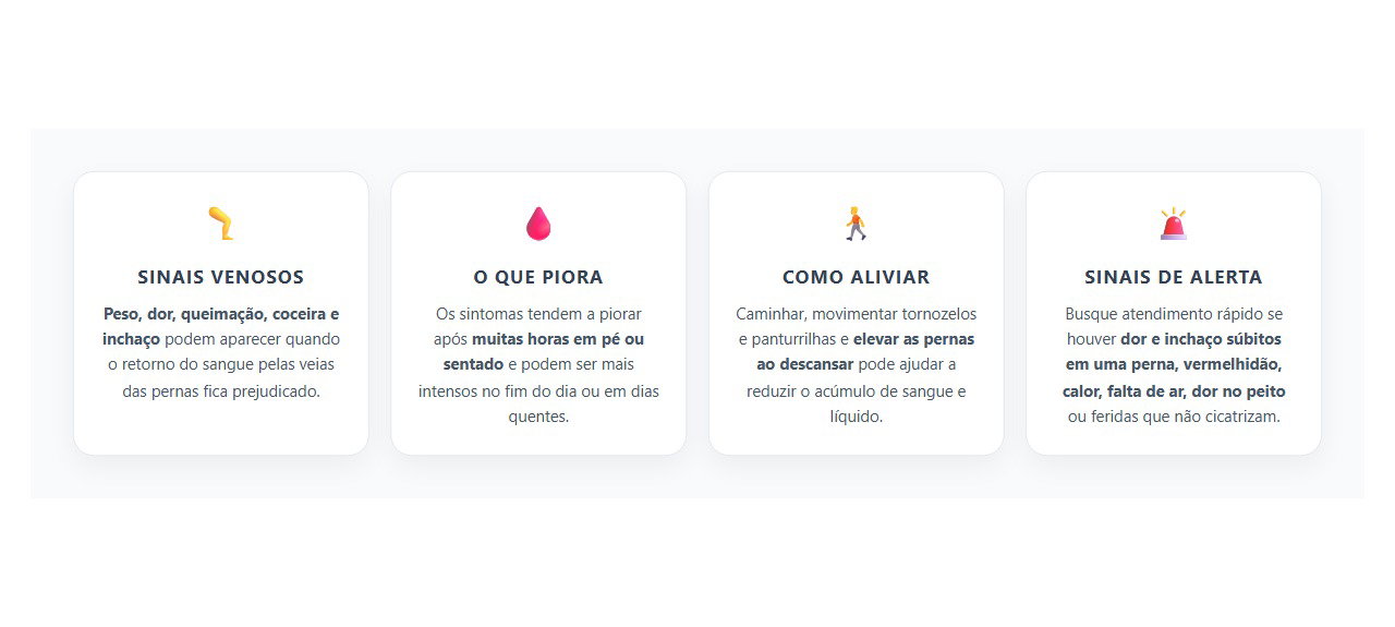 Pernas Pesadas no Fim do Dia: Sinais de Má Circulação Venosa