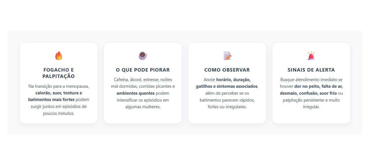 Palpitação na Menopausa: Quando o Coração Acelerado Vem com Calorões