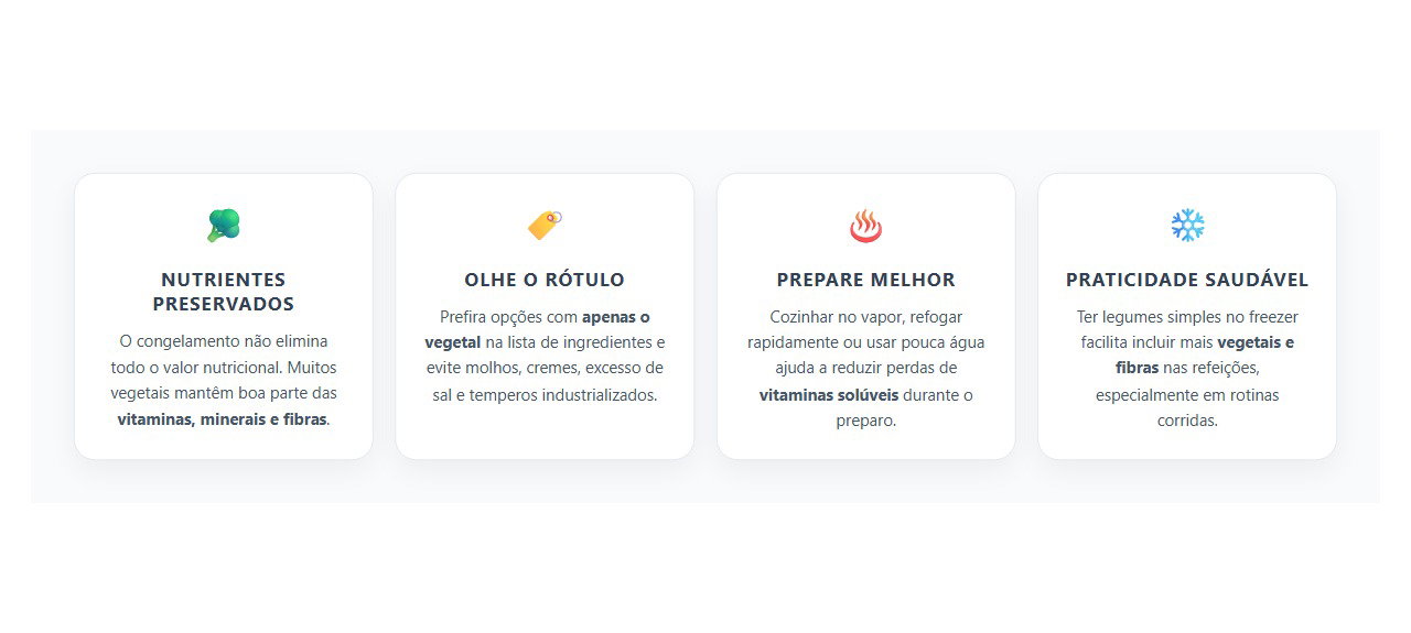 Legumes Congelados São Saudáveis? O Que Acontece com os Nutrientes