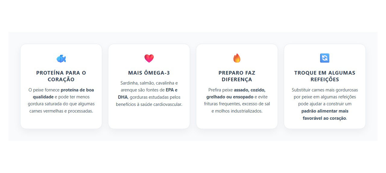 Peixe no Lugar da Carne: Uma Troca Simples que Pode Beneficiar o Coração