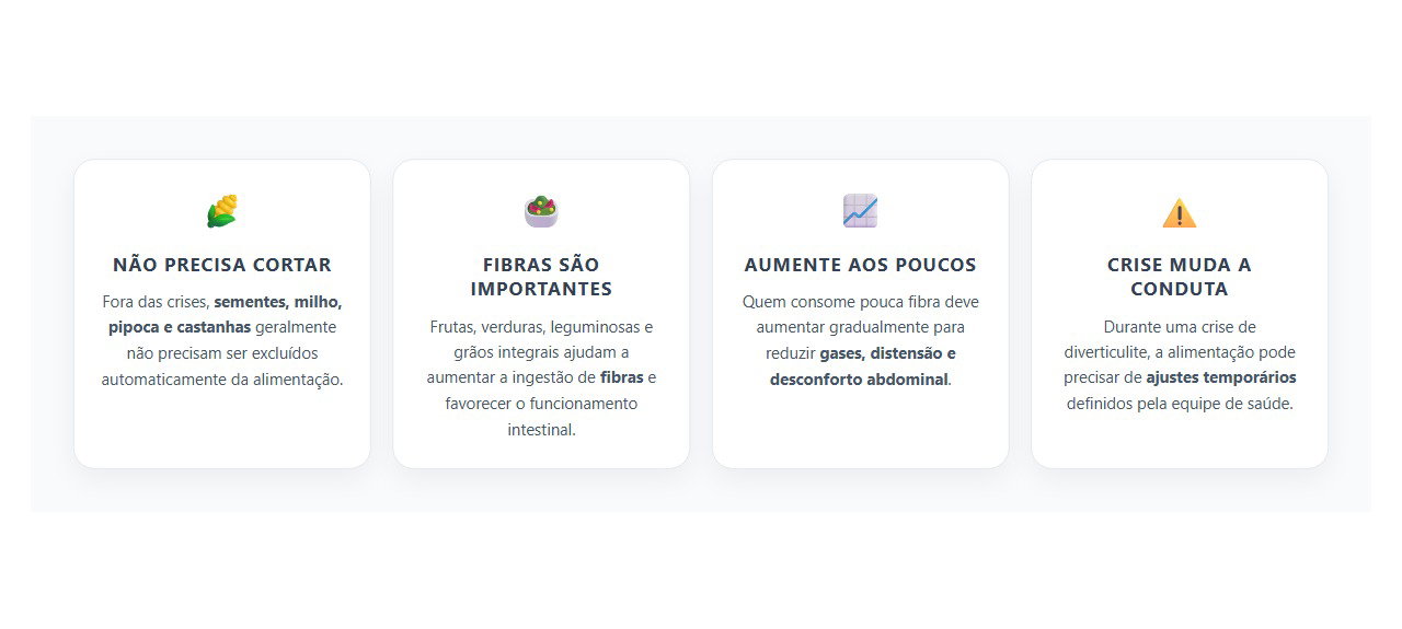 Diverticulose: Sementes, Pipoca e Castanhas Precisam Mesmo Ser Cortadas?