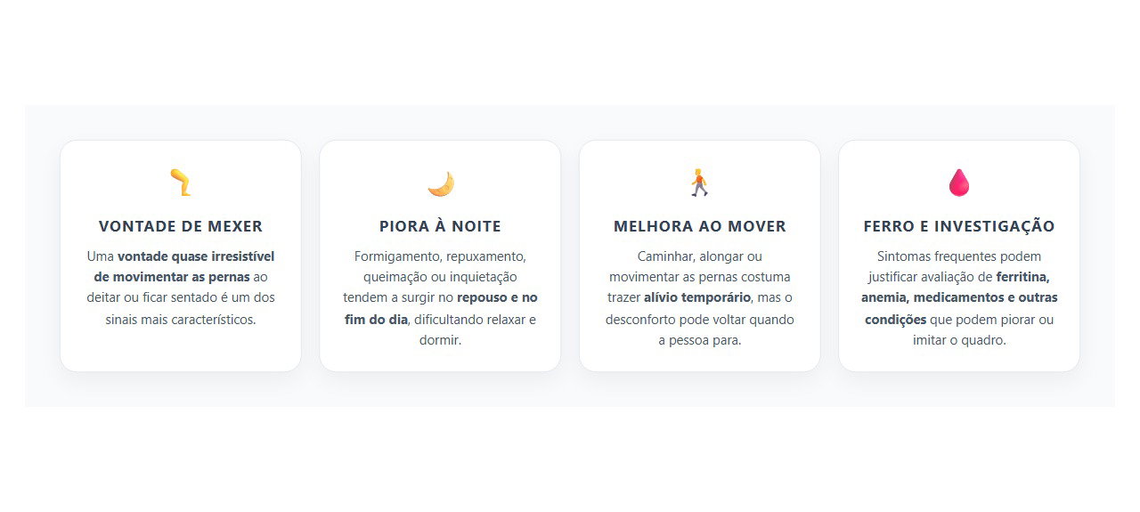 Pernas Inquietas à Noite: 4 Sinais que Ajudam a Reconhecer o Problema