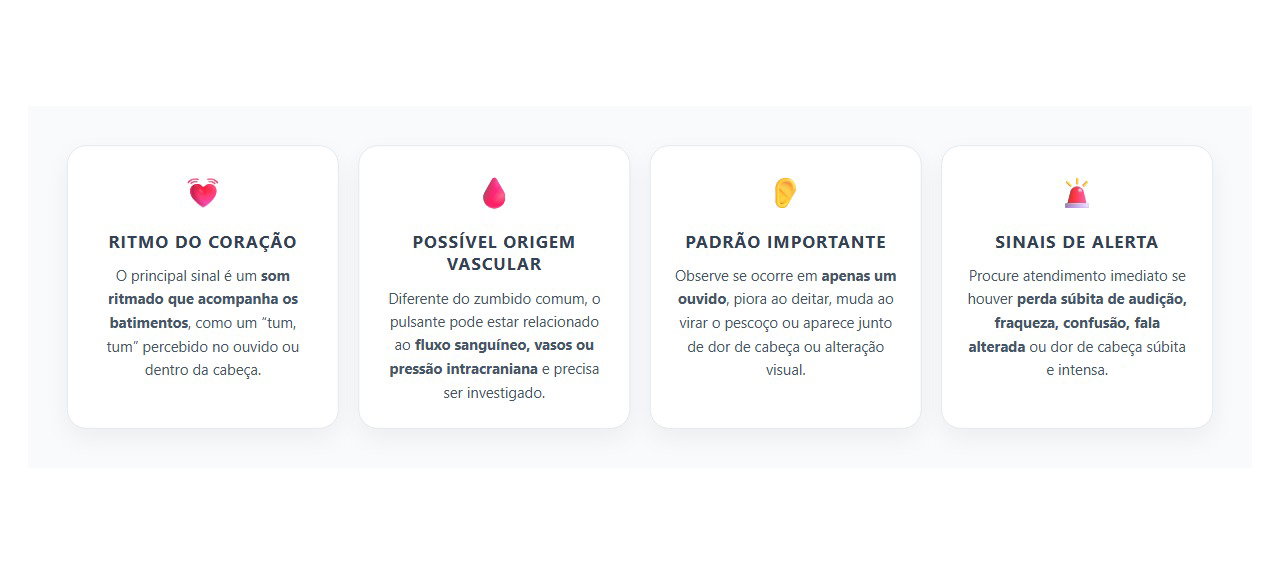 Zumbido que Pulsa com o Coração: 4 Sinais que Merecem Investigação