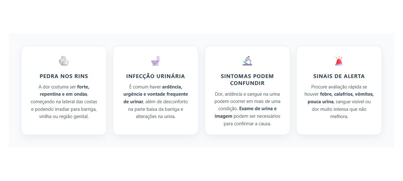 Pedra nos Rins ou Infecção Urinária? 4 Sinais que Ajudam a Diferenciar