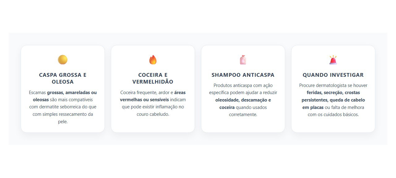 Caspa Grossa e Coceira: 4 Sinais de que Pode Ser Dermatite Seborreica