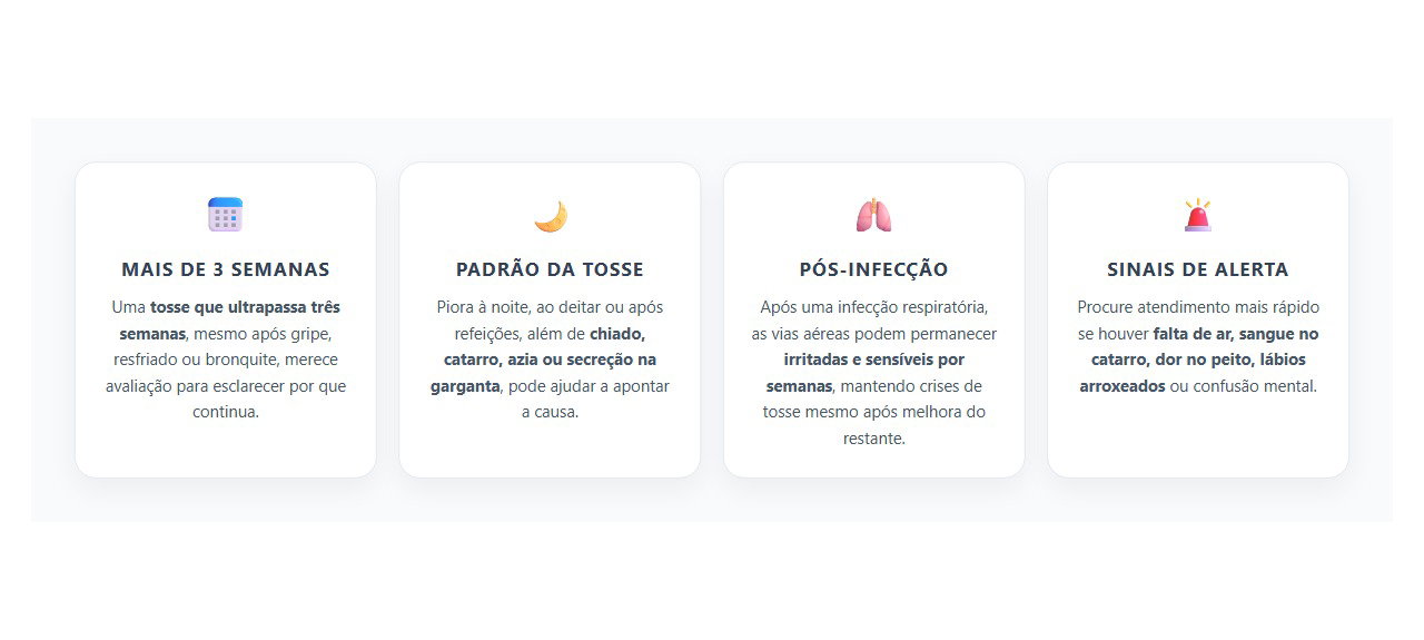 Tosse por Mais de 3 Semanas: 4 Sinais de que Já Vale Investigar