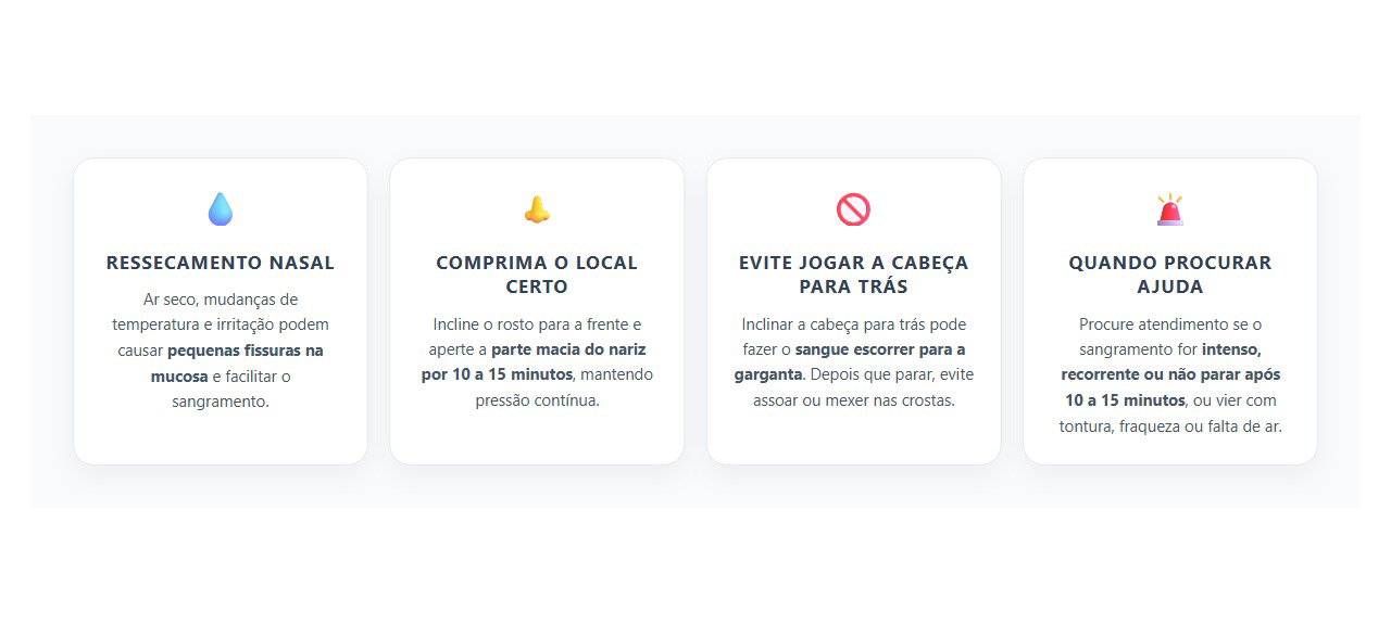Sangramento no Nariz em Dias Secos: 4 Cuidados para Parar e Saber Quando se Preocupar