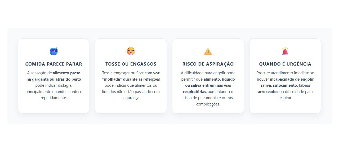 Comida Presa na Garganta ou no Peito: 4 Sinais de que a Deglutição Precisa ser Investigada