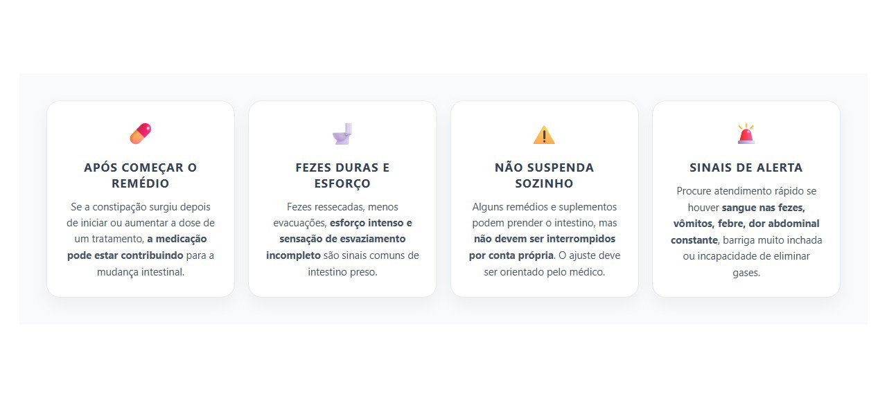 Intestino Preso Após Começar um Remédio: 4 Sinais de que a Medicação Pode Estar Influenciando