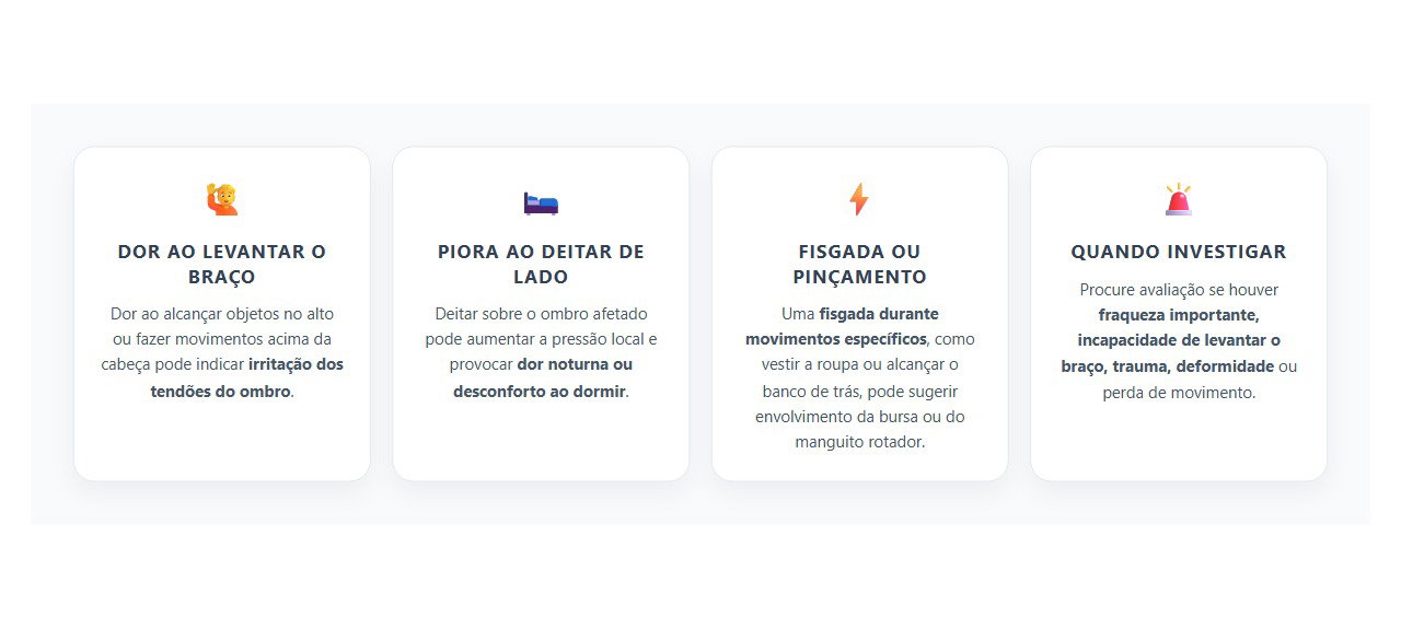 Dor no Ombro ao Levantar o Braço: 4 Sinais que Podem Indicar Irritação do Manguito Rotador