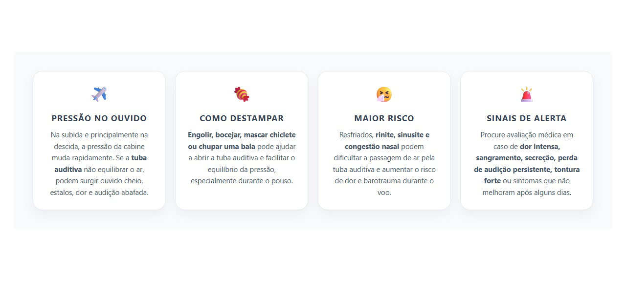 Ouvido Tampado Depois do Avião: Como Aliviar a Pressão e Sinais de Alerta
