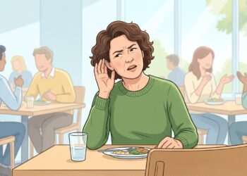 Dificuldade para entender conversas em ambientes barulhentos pode ser sinal de alteração auditiva.