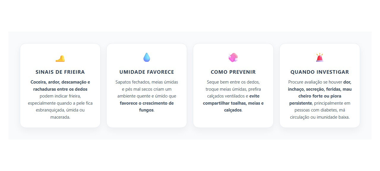 Frieira nos Pés: Sinais de Micose e Quando Procurar Avaliação